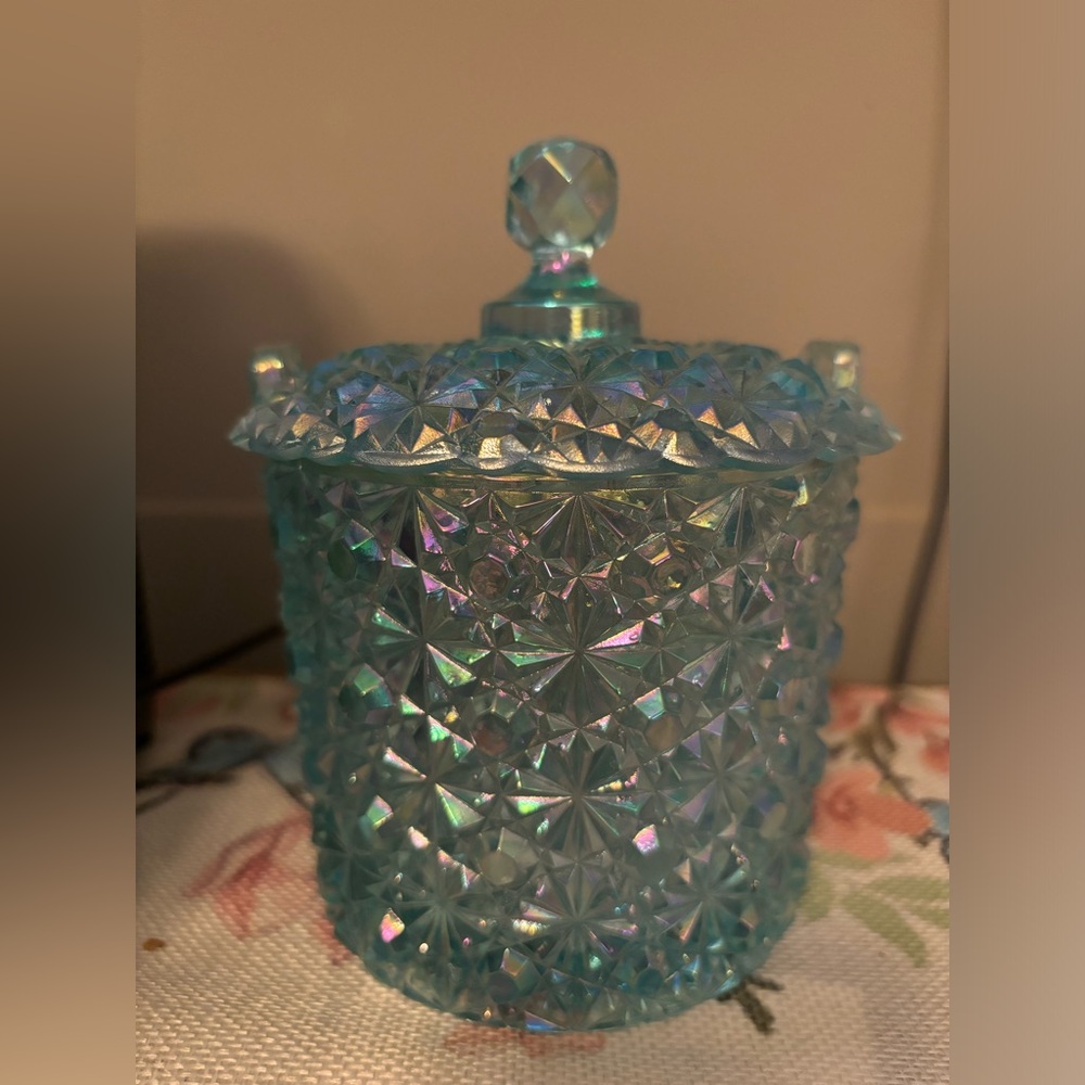 Fenton candy dish with lid